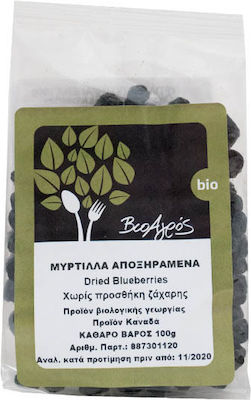 Βιο Αγρός Βιολογικά Blueberries Χωρίς Ζάχαρη 100gr