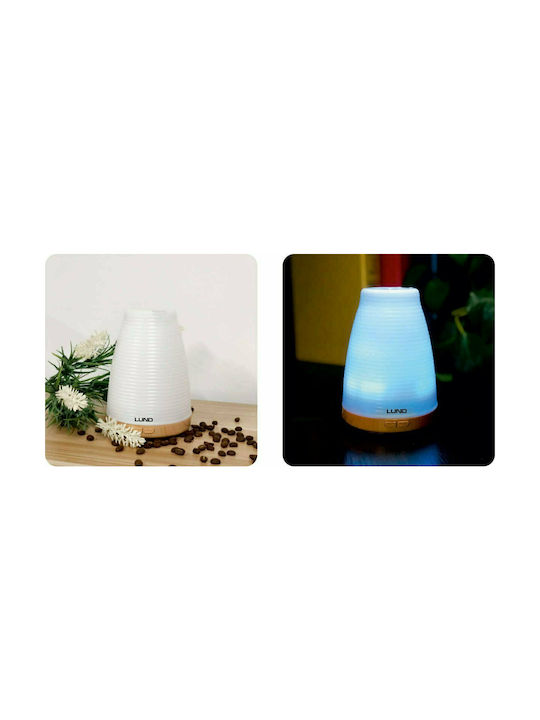 Lund Led Συσκευή Αρωματοθεραπείας Λευκή 100ml 66900