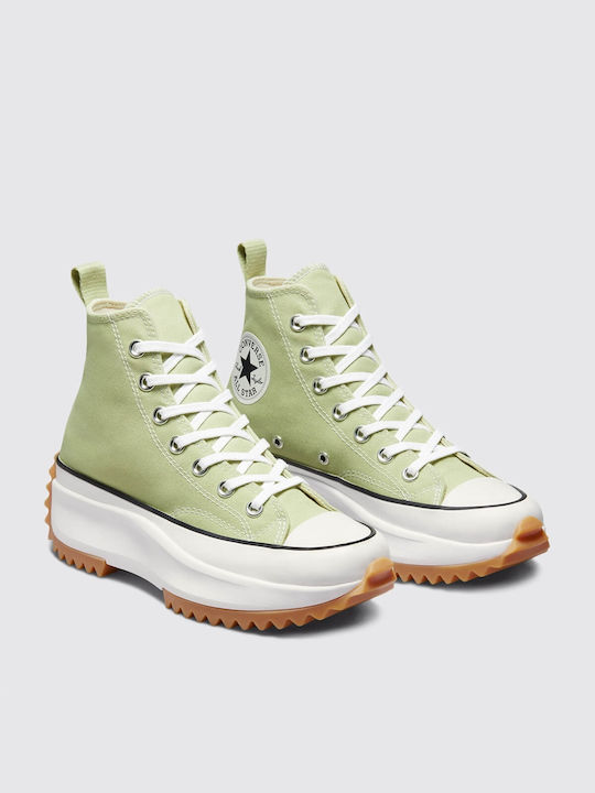 Converse Run Star Hike Flatforms Boots Green