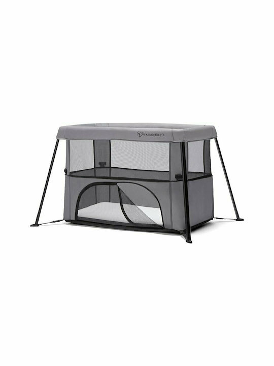 Kinderkraft Movi Laufstall 2 Ebenen mit Matratze Gray 93x55cm