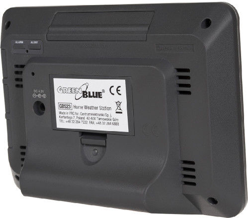 Green Blue GB523 Wireless Digital Weather Station Tabletop Black