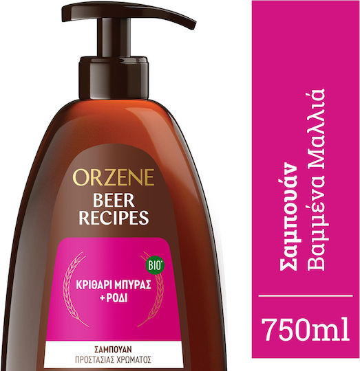 Orzene Beer Recipes Gerste Bier + Granatapfel Shampoos Hydratation & Glanz für Gefärbt Haare 750ml