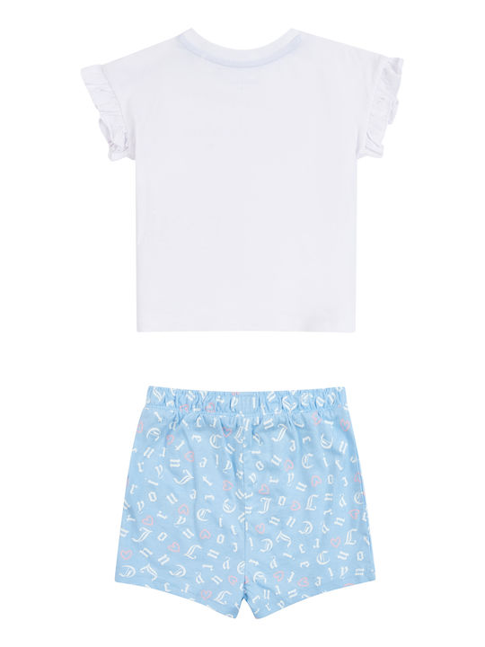 Juicy Couture Kids' Set with Shorts Summer 2pcs White