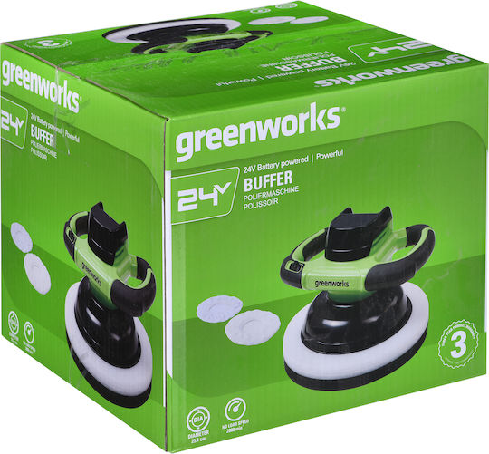 Greenworks G24BU10 Ротационен Полираща машина Brushless с Регулиране на Оборотите