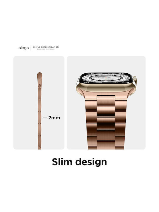 Elago Armband Rostfreier Stahl Rose Gold (Apple Watch 38/40/41/42mm) EAW-MTBAND41-RGD