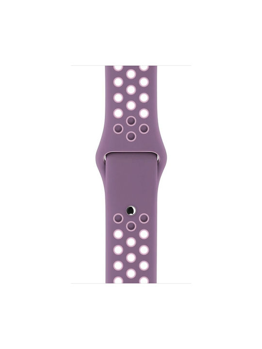 Каишка Силикон с Pin Purple Powder (Apple Watch 44/45/46mm/Ultra 49mm) WA1231F