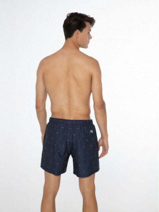 Protest Men's Swimwear Shorts Navy Blue with Patterns