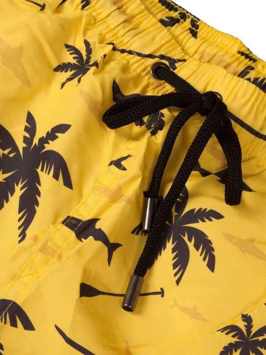 Palm Trees Ανδρικό Μαγιό Σορτς Κίτρινο Floral