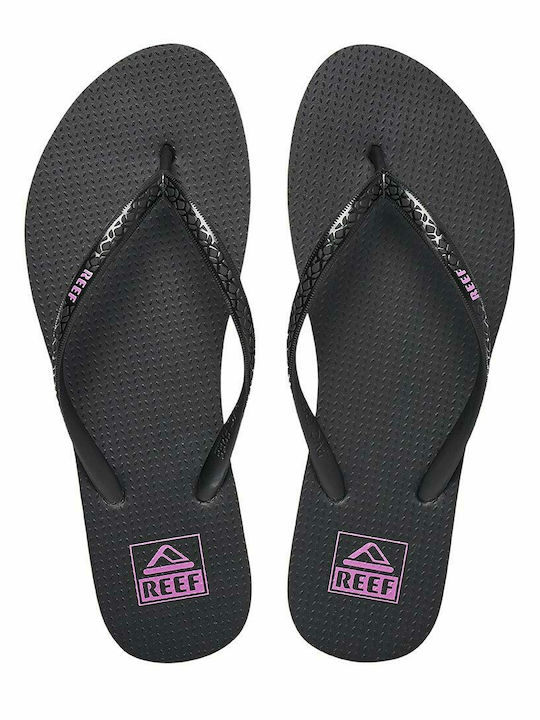 Frauen Flip Flops Black / Purple