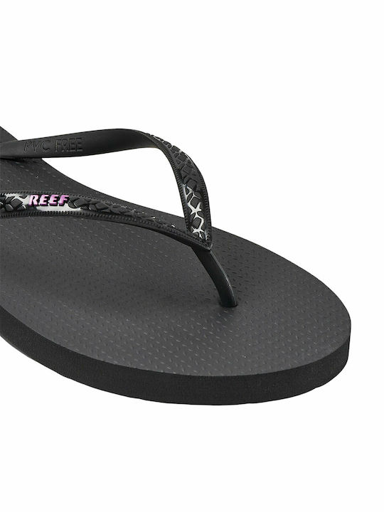 Frauen Flip Flops Black / Purple