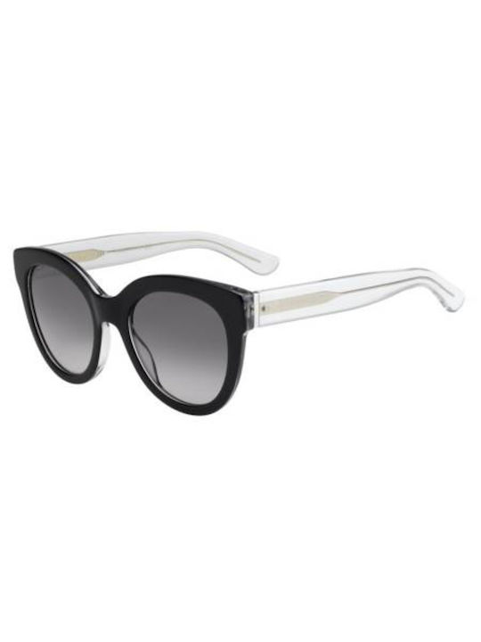 Hugo Boss Women's Sunglasses with Black Plastic Frame and Gray Gradient Lens HG0675/S MHL