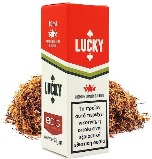 ECig Fertige Nachfüllflüssigkeit Tobacco Lucky mit Rauchen Geschmack 6mg 10ml