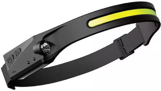 Rechargeable Headlamp LED with Maximum Brightness 350lm Black