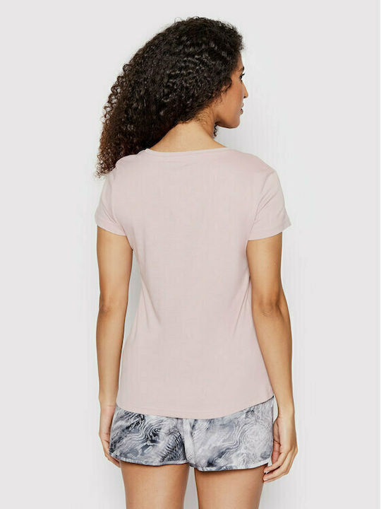 4F Damen Sportlich T-shirt Rosa