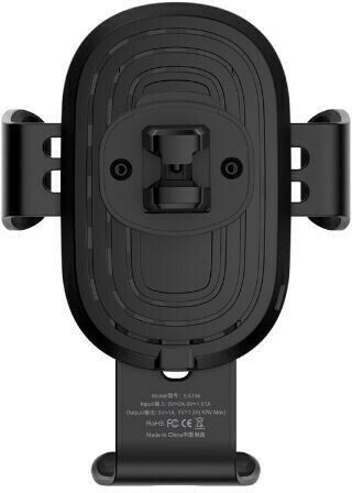 Devia Βάση Κινητού Αυτοκινήτου Gravity Sensor Car Wireless Charger με Ρυθμιζόμενα Άγκιστρα και Ασύρματη Φόρτιση