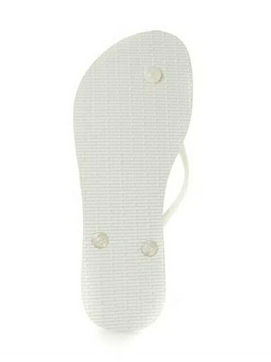 Slim Women's Flip Flops White