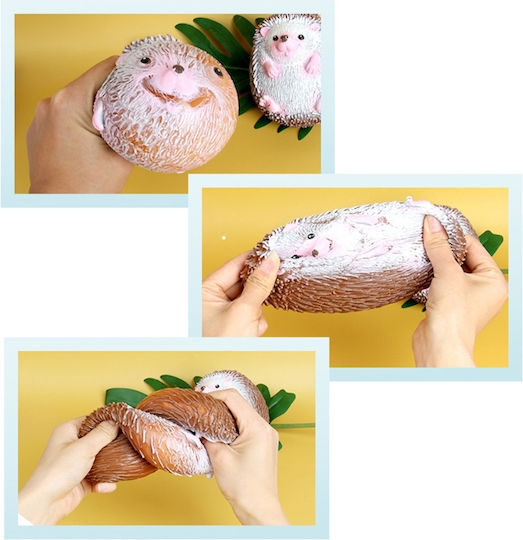 Σκαντζόχοιρος Squishy Αφρώδες Καφέ