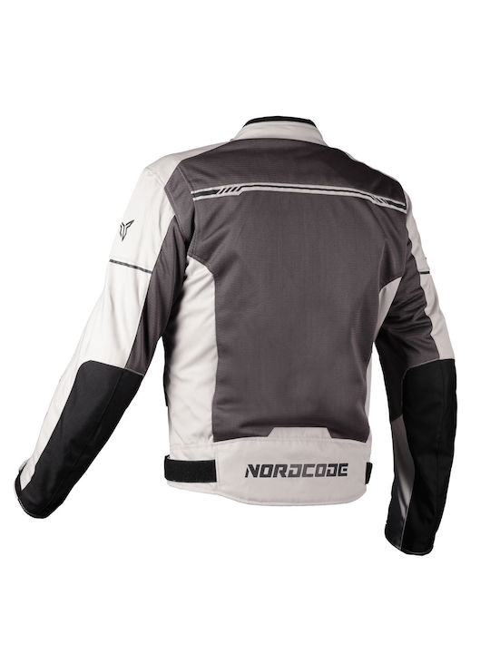 Nordcode Aero-R Καλοκαιρινό Ανδρικό Μπουφάν Μηχανής Γκρι