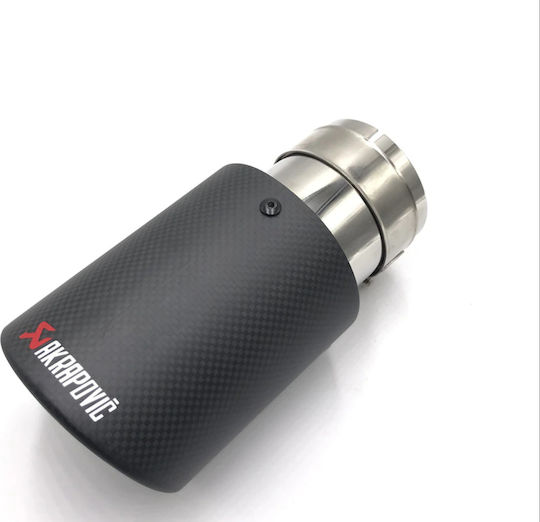 Exhaust Muffler for Universal Τύπου Akrapovic Mirror Polished
