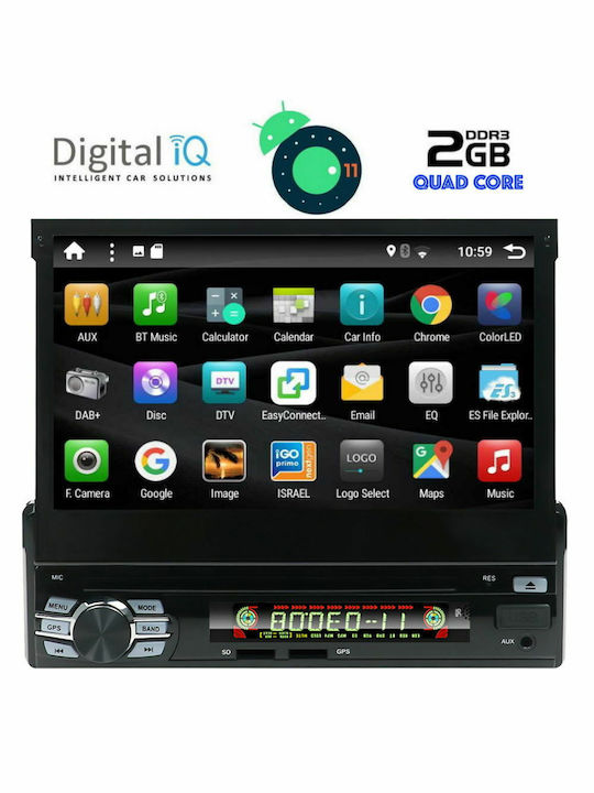 Digital IQ Car Audio System 1DIN (Bluetooth/USB)