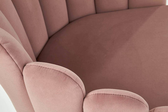 Ambros Sessel Samt Rosa 65x62x85cm