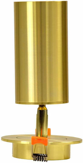 GloboStar LEO Single Spot with Socket GU10 in Gold Color
