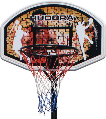 Hudora Chicago Μπασκέτα με Βάση και Ρυθμιζόμενο Ύψος 206-260εκ.