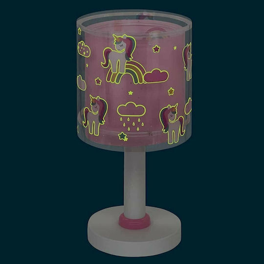 Ango Kinder Nachttischlampe Unicorns Transparent 15x15x30εκ.