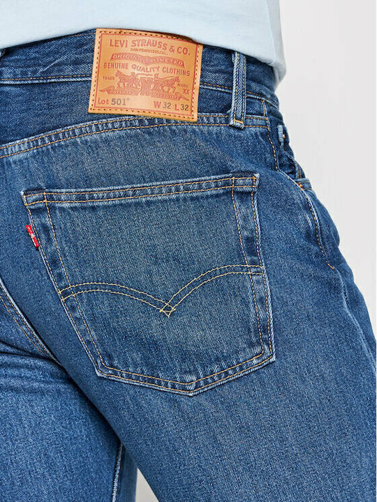 501 Original Men's Jeans Pants with Regular Straight Fit Blue