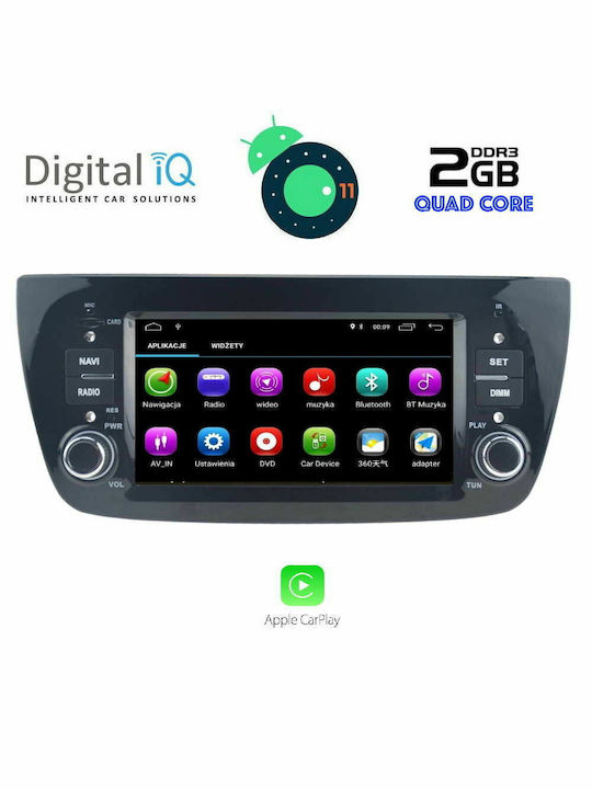 Digital IQ Car Audio System for Opel Combo Fiat Doblo 2015+ (Bluetooth/USB/AUX/WiFi/GPS/Apple-Carplay) with Touch Screen 7"