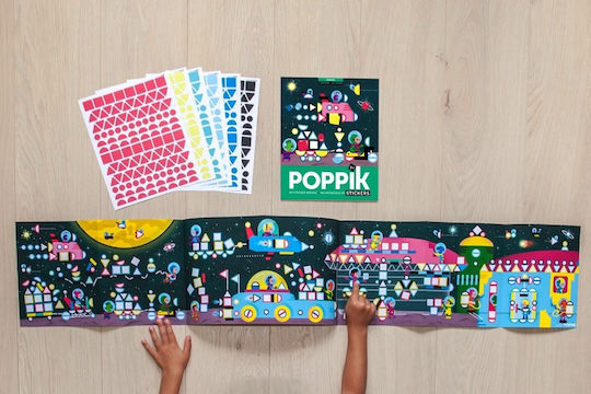 Poppik Aufkleber Cosmic für Kinder 3+ Jahre alt+ Jahre