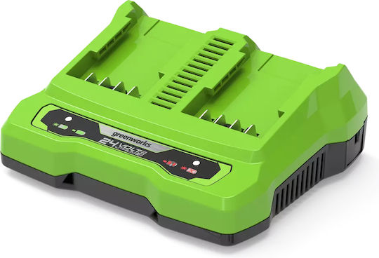 Greenworks Ladegerät für Werkzeugbatterien 24V G24X2UC4