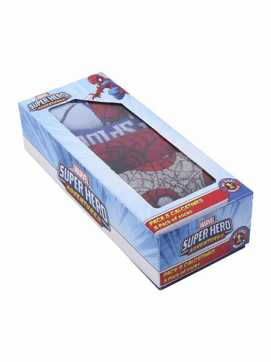 Cerda Șosete Pentru Copii Înălțime Până La Genunchi Spiderman Multicolore 5 Perechi