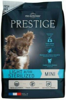 Flatazor Prestige Light & Sterilized Mini 3kg Hrană Uscată Dietă pentru Câini Adulți Sterilizați de Rase Mici cu Porumb și Rață