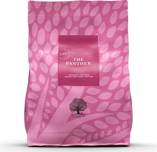 Essential Foods The Panther Trockenfutter für erwachsene sterilisierte Katzen mit Lachs 3kg