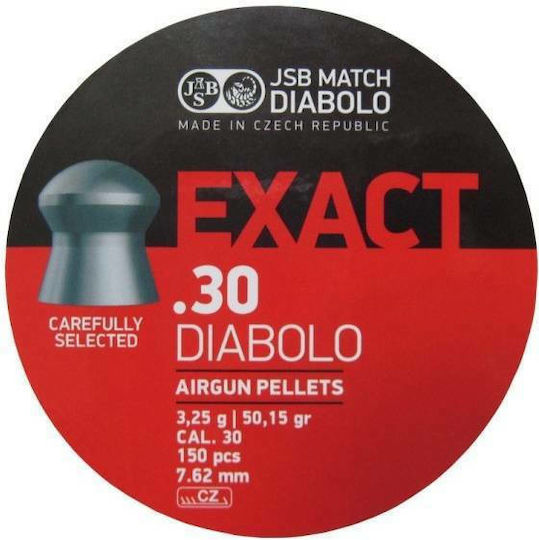 JSB Match Diabolo Exact .30 50,15 Grain / 3.25g 150pcs 7.62mm
