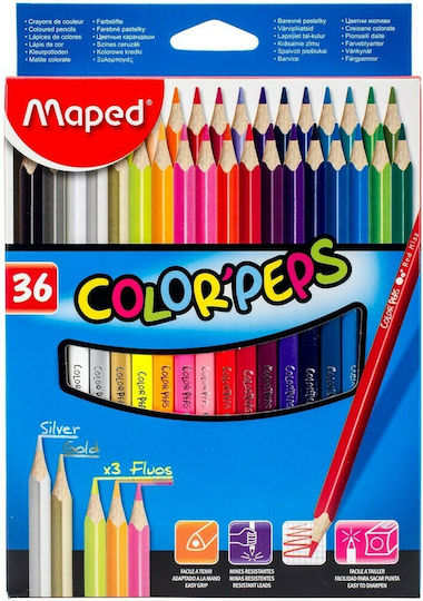 Maped Color'Peps Seturi de creioane colorate 36buc