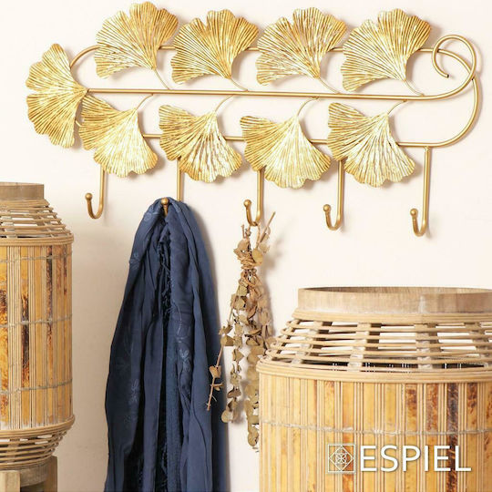 Espiel Μεταλλική Χρυσή 5 Θέσεων 72x5.5x31cm Espiel Μεταλλική Χρυσή 5 Θέσεων 72x5.5x31cm
