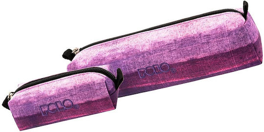 Polo Pencil Case 1pcs Barrel with 1 Compartment Purple