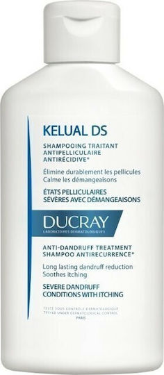 Ducray Kelual DS Σαμπουάν κατά της Πιτυρίδας & της Σμηγματορροϊκής Δερματίτιδας για Όλους τους Τύπους Μαλλιών 100ml