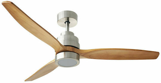 Evivak Natura Ceiling Fan 130cm with Light and Remote Control Brown