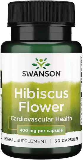 Swanson Hibiscus Flower 400mg 60 caps