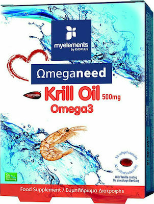 My Elements OmegaNeed Krill Oil 500mg Omega 3 30 softgels