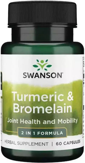 Swanson Turmeric & Bromelain Full Spectrum 60 κάψουλες