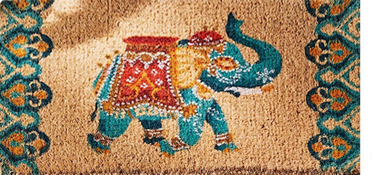 Etoile Doormat from Coconut Tree Elephant Beige 40x60cm POD-009/92 Beige