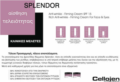 Cellojen Splendor 24h Feuchtigkeitsspendend & Anti-Aging Creme Gesicht mit Hyaluronsäure 50ml