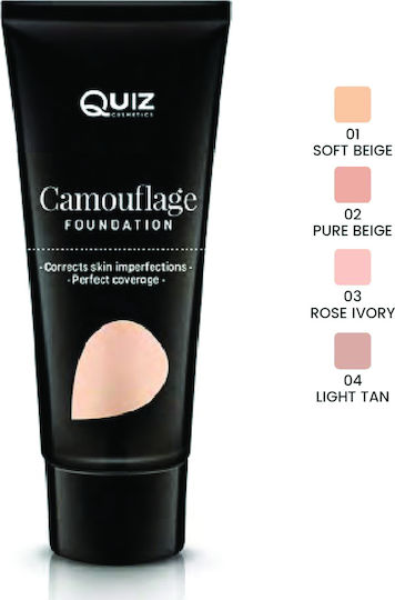 Quiz Camouflage Foundation 03 Rose Ivory 30ml