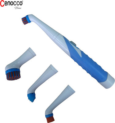 Cenocco Plastic Rotating Cleaning Brush with Handle Blue