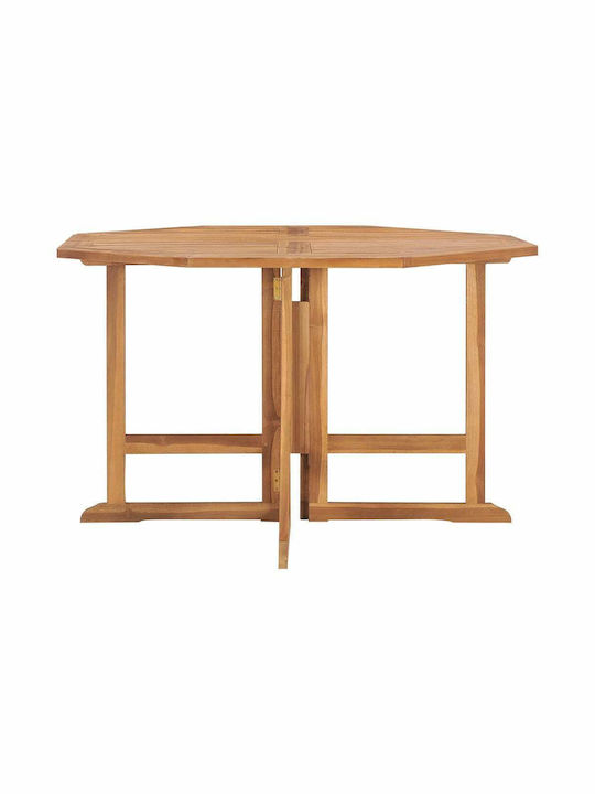 Outdoor Table from Teak Foldable Brown 110x110x75cm