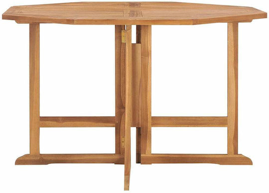 Outdoor Table from Teak Foldable Brown 110x110x75cm